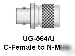 06-02300 c-female to n-male coaxial adapter ug-564/u rf
