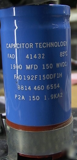 1900 mfd capacitor 150 wvdc