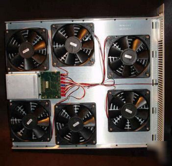 6 rack mounted 12 volt fans 4.7