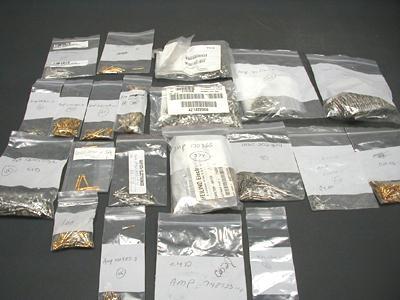 Crimp contact pin lot manufacturing