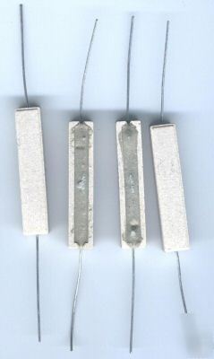 10 watt power resistors 12.5K ohm, lot of 4 made in usa