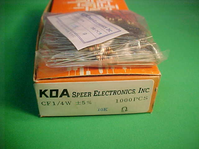 Cf resistor 10K ohm 5% 1/4W - 1000 pieces