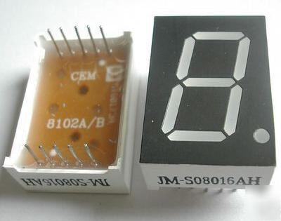 Lot of 20 pcs 0.5-inch tall 7-segment led display