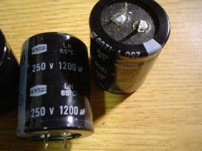 New 25 teapo 250V 1200UF snap in capacitors 