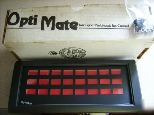 Opti-mate op-1124 annuciator lamp panel 8-30 vdc 10 va 