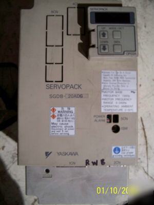 Yaskawa servopack sgdb-20ADG w/0P03A keypad servodrive