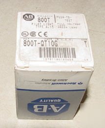 New allen bradley 800T-QT10G push to test pilot light 