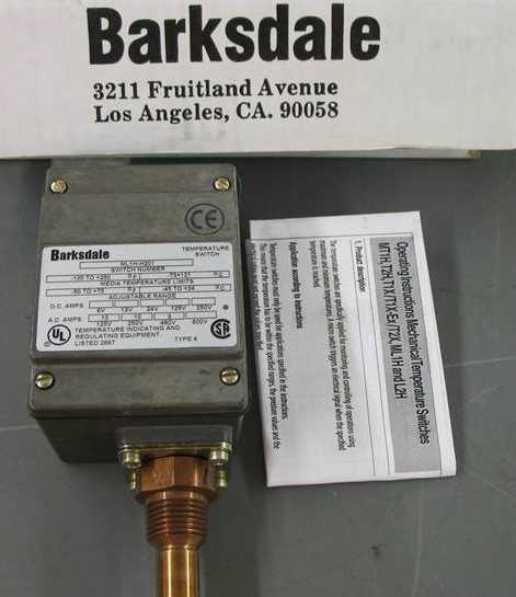 New barksdale ML1H-H201 temperature switch 