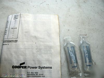 Cooper m.o.v.e. deadfront 6 kv arrestor elbow 