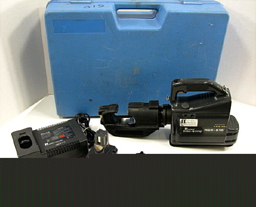 Huskie rec-510 battery operated hydraulic crimper +dies