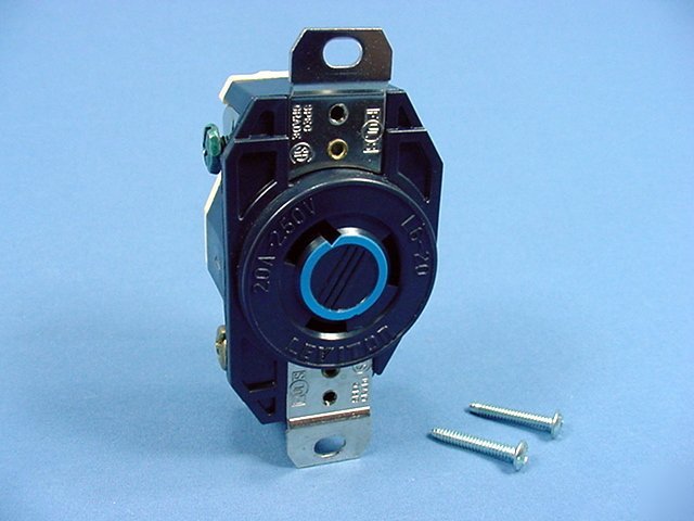 Leviton L6-20 locking receptacle outlet 20A 250V 2320