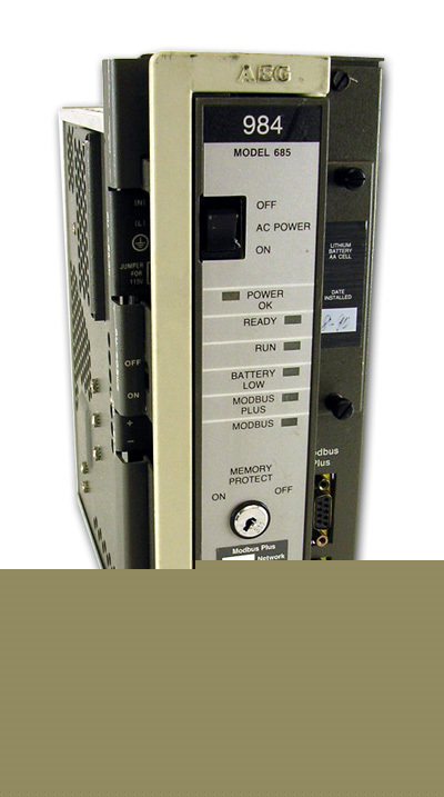 Modicon pc-0984-685 cpu module mbus plus (peer to peer)