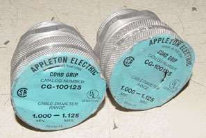 New 2PC appleton cord grip cg-100125 1