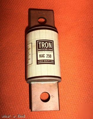 New buss tron kac 250 rectifier 250 fuse warranty 