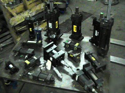  lot parker, hydra, cylinders air and hydraulic 
