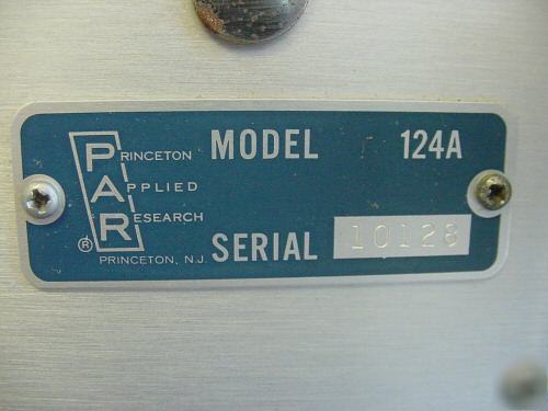 Princeton lock-in amplifier 124A & 116 differential pre