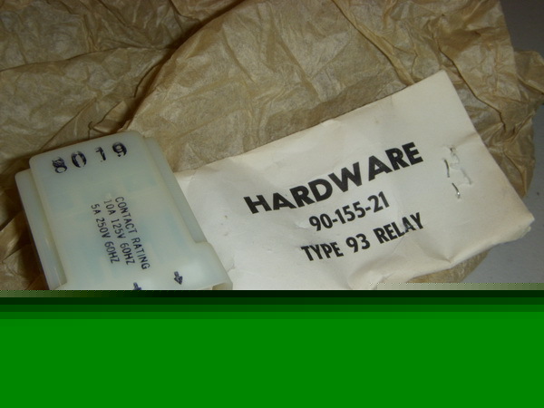 Stancor 93Q 909 nip coil relay contact arrangement 3C