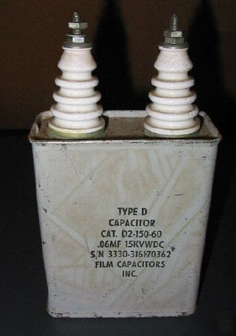  .06 mfd @ 15KV capacitor