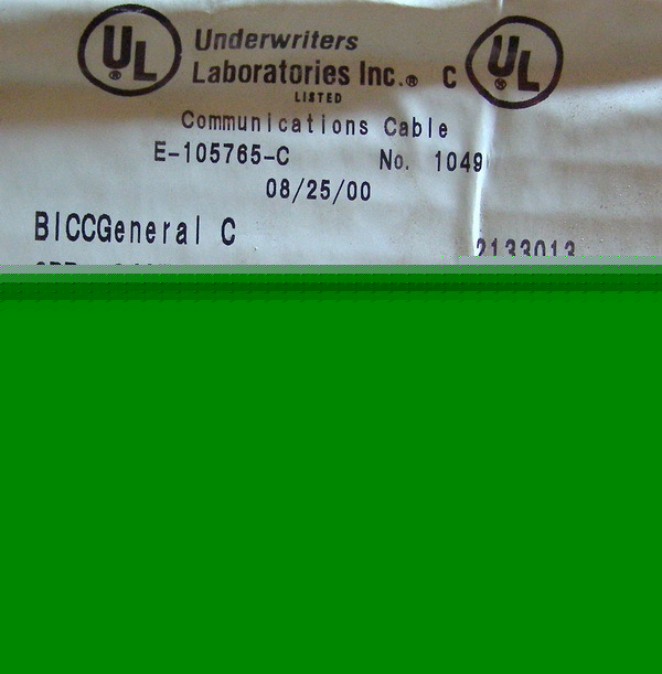 1000' biccgeneral inside cable - 3 pair 24AWG pvc gray