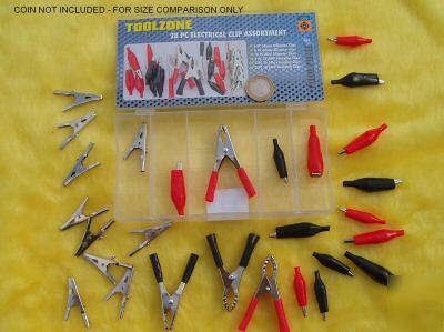 28 pc electrical clips (crocodile/alligator) diag tools