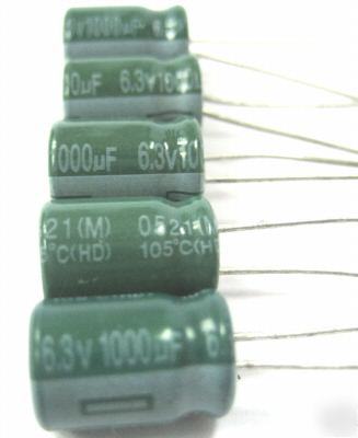6.3V 1000UF 10MM ultralowesr motherboard capacitor 5PCS