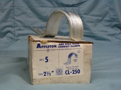 Appleton one hole rigid conduit clamps cl-250 2-1/2