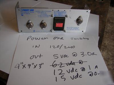 Cnc power supply , 15 vdc 20.8 a.. 5VDC 3 a. 12V 1 a.