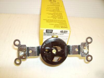 Hubbell receptacle HBL5251 15 amp 125 volt 5-15R 5251