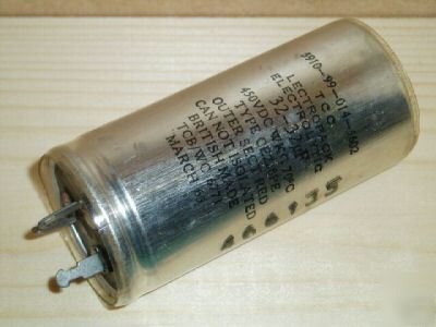 New 1X tcc lectropack 32-32UF 450VDC vintage capacitor