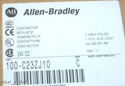 New allen bradley 100-C23ZJ10 contactor 100C23ZJ10 