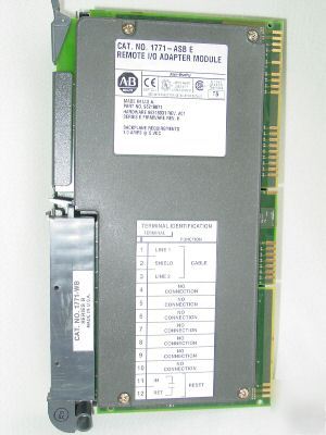 New allen-bradley #1771-asb-e, remote i/o adapter modul