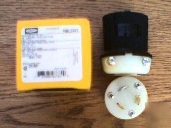 New hubbell plug HBL2331 20 amp 277 volt 2331 L7-20P
