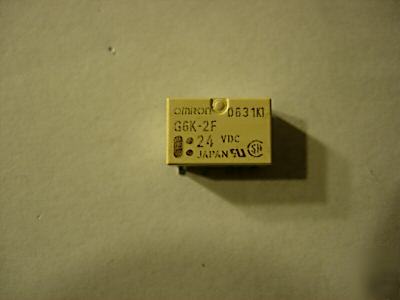 Omron smd smt relays dpdt coil:24V G6K-2F