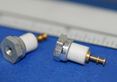 Turret gold-plated terminal threaded 0.625