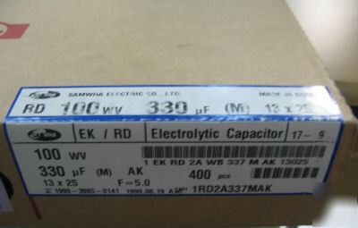 400PCS of electrolytic capacitors 330UF , 100WV 