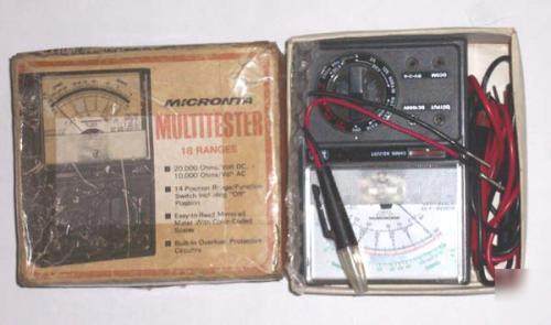 Micronta multitester 20,000 ohms-dc 10,000-ac