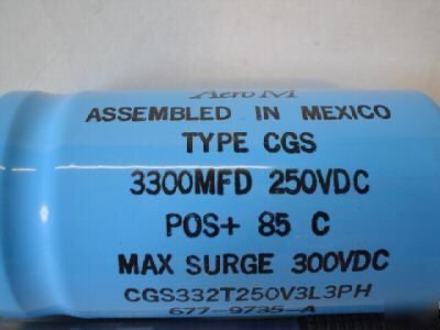 New 2 aero m 250V 3300UF computer grade bus capacitor 