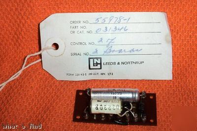 New leeds northrup 031346 circuit board warranty 