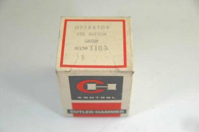 New push-button switch green cutler-hammer 10250T-103