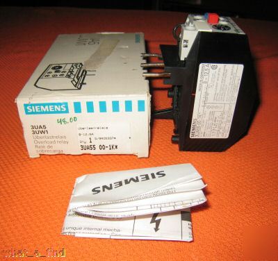 New siemens control relay 3UA55-00-1K 3UA55001K 