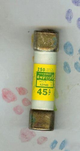Shawmut amptrap A2Y45 45 amp 250 volt fuse a 2 y 45