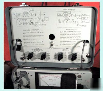 Wiltron 9041 transmission level and return loss set