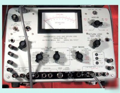 Wiltron 9041 transmission level and return loss set