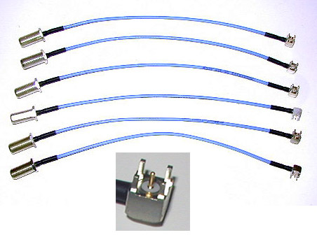 6 flexible microwave coax cables 8.5