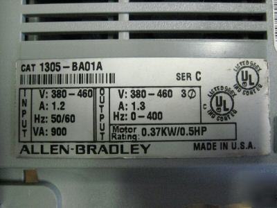 Ab allen bradley 1305-BA01A 1305BA01A 0.5 hp 0.5HP serc