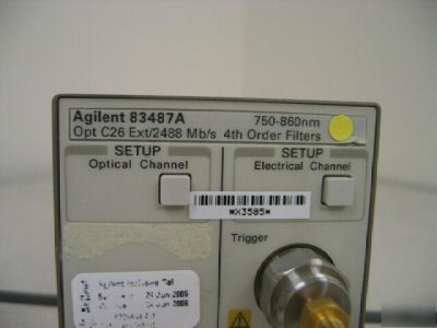 Agilent 83487A opt. C26 for 83480A 86100A