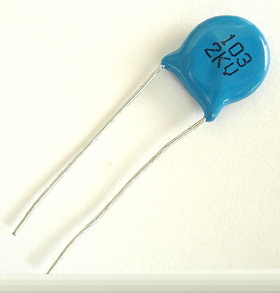 Ceramic disc capacitors ~ .01UF @ 2000V .01 uf 2KV (25)