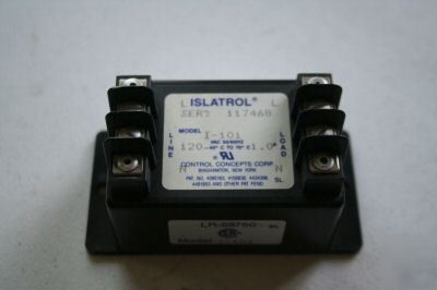 Control concepts islatrol active tracking ref# 2966