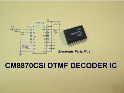 Dtmf decoder ic CM8870CSI soic