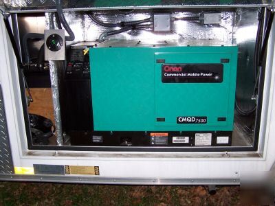 Mobile command post trailer diesel generator office